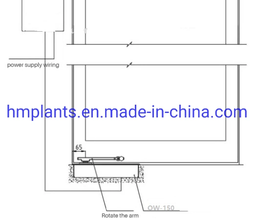 120kg Double Cylinder Automatic Floor Spring Door Closer Ce / SGS/ISO